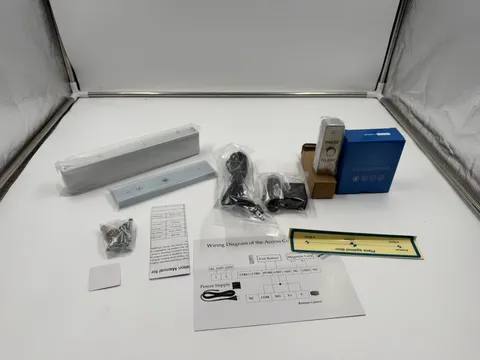 Door Access Control System Inswinging 600Lbs Magnetic Lock Kit Build-In Alarm Be