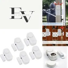 95 Db Wireless Entry Alarm Pack of 5 - Reliable Home Security System
