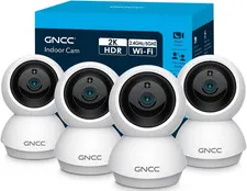 2K Cameras for Home Security-2.4/5Ghz Wifi Indoor Camera with 360° Motion Detect