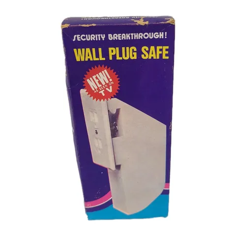Vintage Hidden Wall Plug Safe Security Electrical Outlet Keys Vault Secret Hide 