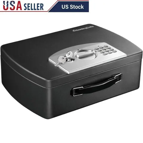 Portable Steel Safe Box W/ Digital Keypad Lock Money Passport & Valuables New