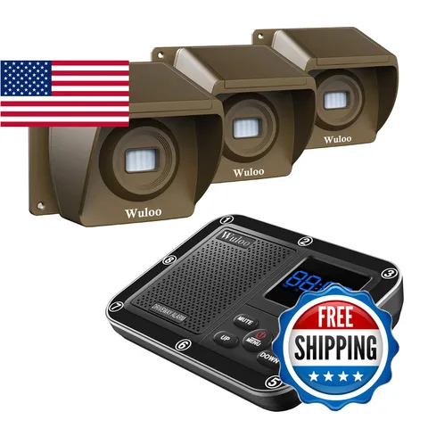 Wuloo Wireless Driveway Alarm 1800 Feet Long Range Motion Sensor Alert System
