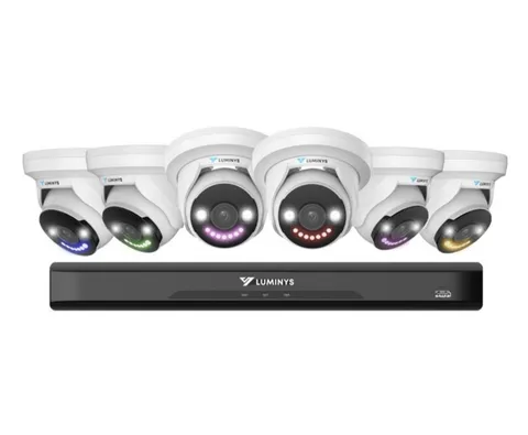 Luminys K86-8B2A4 8-Channel UHD 4K NVR with 4TB HDD & 6 x 8MP LumiLightBand Cams