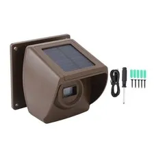 Solar Powered Driveway Alarm Long Range Motion Sensor For Outdoor Use NEW