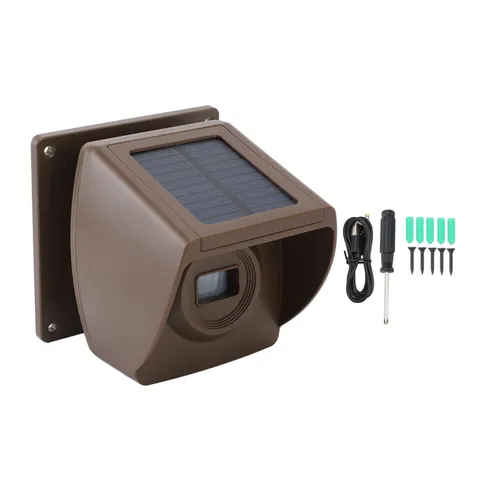 Solar Powered Driveway Alarm Long Range Motion Sensor For Outdoor Use NEW