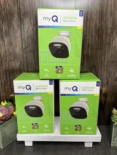 myQ 2K Outdoor Battery Surveillance Camera Wi-Fi Color Night Vision (3 Pack)