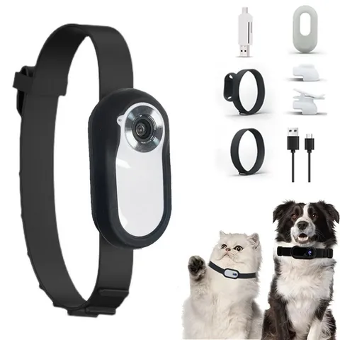With Video Records Cat Camera Collar No WiFi Needed Pet Sport Action Camera
