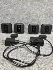Lot of 4 BLINK BSM00203U Wireless IP Security Cameras Black Untested As Is