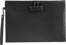 2000℉ Fireproof Document Bag with Password Lock, Black, 14.3X10.2 Inch,Fireproof
