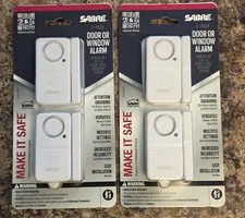 4 Sabre Home Security Wireless Door or Window Burglar Alarm, HS-RL-DWA