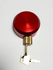 Aluminum Red Hidden Shackle Puck Lock Heavy Duty Security Padlock
