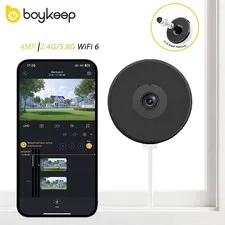 Window Camera, 2.4G&5G WIFI Smart Security Camera, 4MP Home Security Camera for