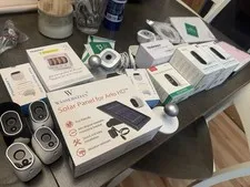 Arlo Camera System 6 Cameras Lot Chime, Doorbell, Sensors And Solar Panel BUNDLE