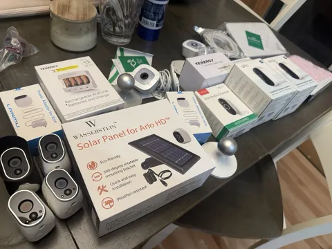 Arlo Camera System 6 Cameras Lot Chime, Doorbell, Sensors And Solar Panel BUNDLE