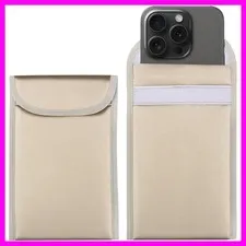 2PCs Security EMF/EMP/RF Shield Faraday Cell Phone Sleeve, Signal Block Pouch...