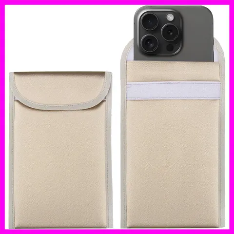 2PCs Security EMF/EMP/RF Shield Faraday Cell Phone Sleeve, Signal Block Pouch...