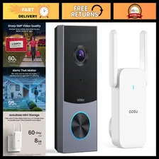 Wireless Doorbell Camera 5MP Ultra HD, Local Storage, Motion Detection, WiFi, Re