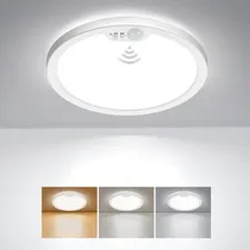 BLNAN Motion Sensor Ceiling Light Wired, 8.7 Inch 3000K 8.7inch-1pack, White