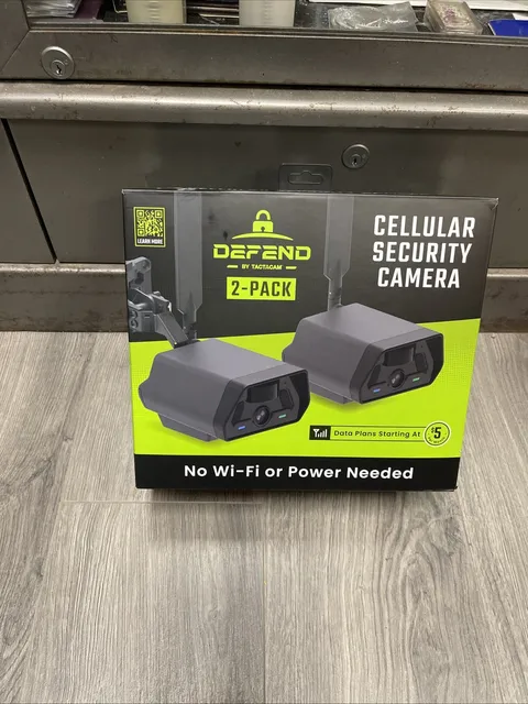 Defend by Tactacam Cellular Security Camera 2-Pack NEW Factory Sealed In Box