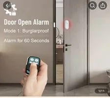 qoleohomi Wireless Door/Window Alarm w/ Remote, Adjustable Volume