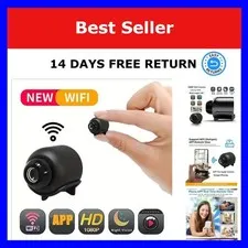1080p Mini Security Camera Wi-Fi Night Vision Motion Detection