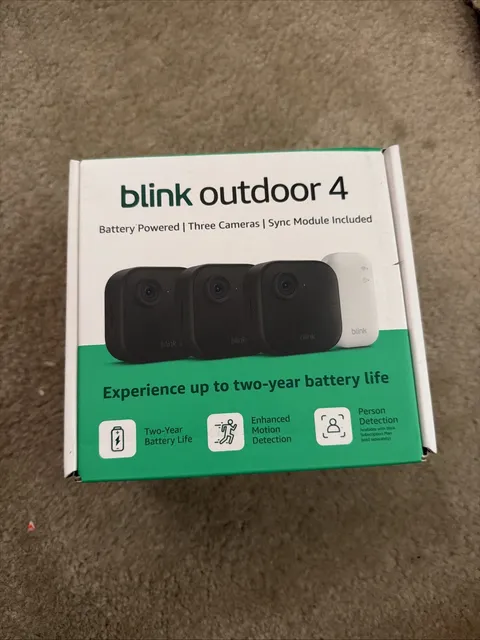 3 PACK BLINK OUTDOOR 4th Gen WiFi SECURITY Add-on Camera W/ Sync Module