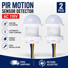 PIR Infrared Motion Sensor Detector Smart Switch AC 110V Light Lamp Switch Auto