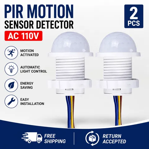 PIR Infrared Motion Sensor Detector Smart Switch AC 110V Light Lamp Switch Auto