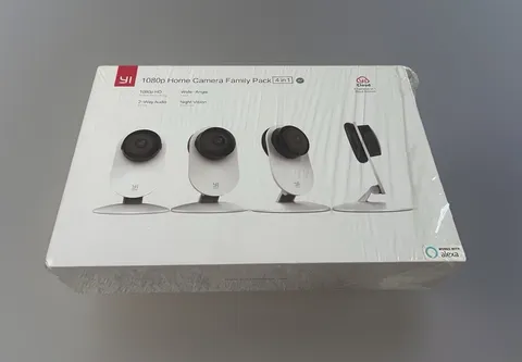 YI 1080p Home Camera Family Pack 4 in 1 WiFi Night Vision 2-Way Audio Open Box