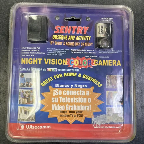 Wisecomm Color Day/Night Security Camera OC960 Night Vision-Audio 2004 Sealed