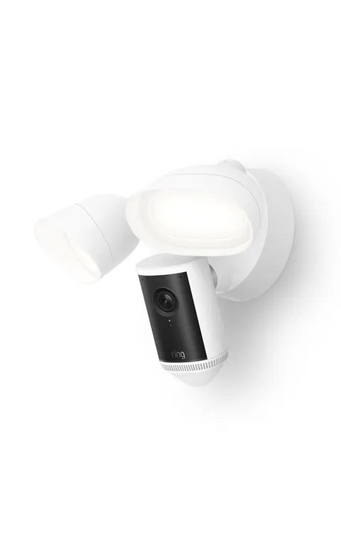 Ring Floodlight Cam Pro Wired 2nd Gen (Newest Model) Retinal 4K - White