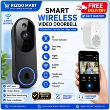 1080P Wireless Wi-Fi Video Doorbell Camera with Two Way Audio, Night Vision, Clo