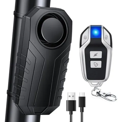 Upgraded Rechargeable Bike Alarm, Wireless Vibration Motion Sensor SF22R
