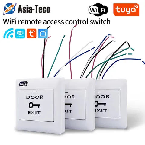 Tuya App WiFi Door Exit Button Voice Remote Door-Opening Wireless Release Push S