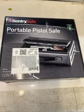 NEW SentrySafe Portable Pistol Safe with steel tether included Gun Safe.A8 9062