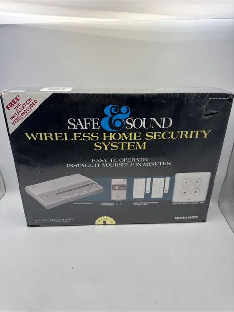 NEW Dimango RC2010 Safe & Sound Wireless Home Security System Sealed + RC2010