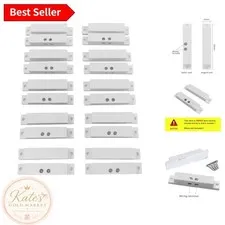 Magnetic Contacts 10 Sets - Surface Mount Sensors for Doors & Windows Safety