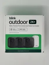 SEALED BLINK OUTDOOR 2K+ WIRELESS SECURITY CAMERA 3 CAMERA SYSTEM