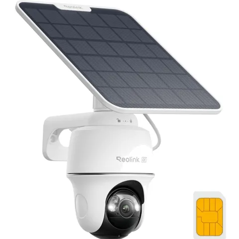 4K Solar-Powered 4G LTE Wireless Security Camera - 360° Pan Tilt & Auto Tracking