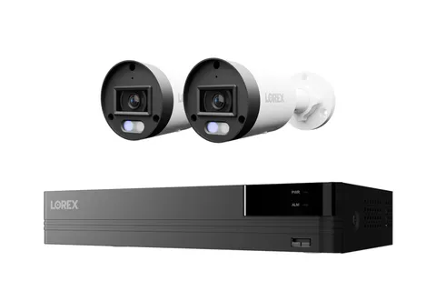 Lorex Connect U Series 4K 8-Channel Wired NVR System with U3 2K+ PoE Bullet Came