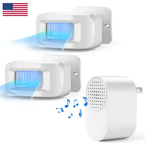 Freetim Driveway Alarm Motion Sensor - Driveway Alarms Wireless Outside
