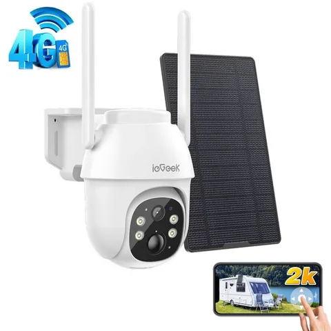 Outdoor 4G LTE Solar Security Camera Wireless Battery CCTV System NO WiFi Needed