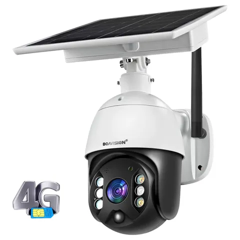Wireless Security Camera Outdoor with Cellular 4G Network Solar Battery, Home...