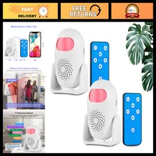 Wireless Motion Sensor Alarm System - 17 Chimes, 3 Modes, 110dB, 2 Detectors & R