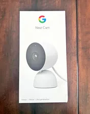 Google Nest Cam Indoor (Wired) - 2nd Generation Security Camera - White - Brand