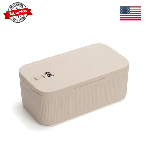Small Medication Lock Box with Combination Code, Lockable Storage Box for Pil...