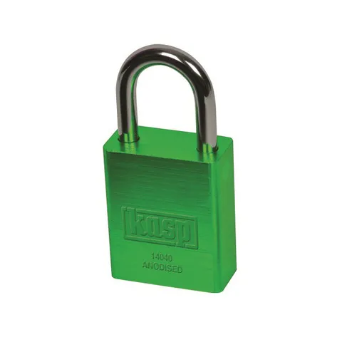 Kasp K14040GRED Solid Aluminum Lock 40mm - Green