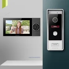 HOMSECUR HD Video Door Phone Intercom Doorbell Door Unlock Monitoring Security