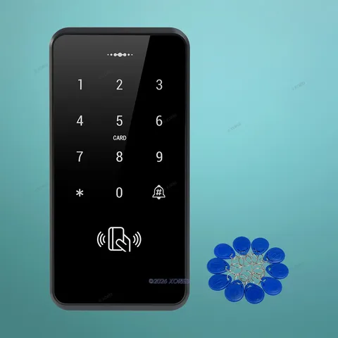 Waterproof Touch Keypad 125Khz RFID Proximity Reader Access Control+10 Keyfobs