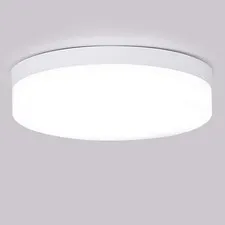 DLLT 12W LED Flush Mount Ceiling Light, 4.72" Flat 12W-No dimmable,